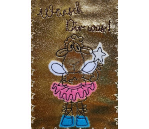 Stickdatei - Wunschschaf Wünsch Dir was Appli